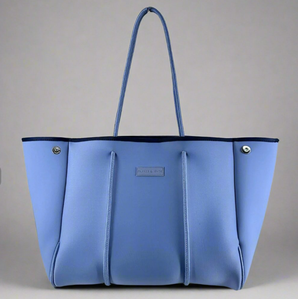 Parker Tote in Chambray Blue — Parker & Hyde